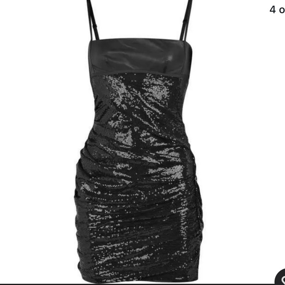 Alexander Wang sequin and leather mini dress - Picture 2 of 4